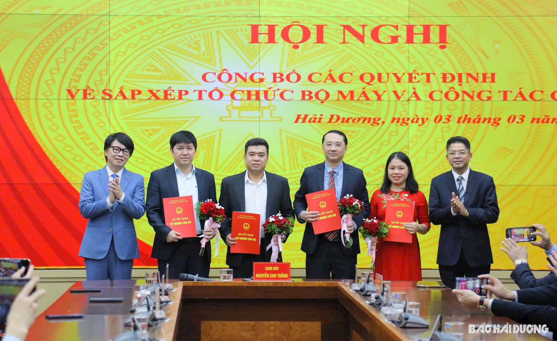 Sở Khoa học và Công nghệ Hải Dương sau hợp nhất có 9 phòng, đơn vị trực thuộc