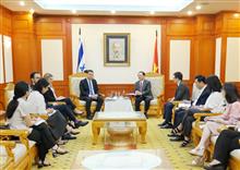 Bộ trưởng Huỳnh Thành Đạt tiếp và làm việc với Đại sứ I-xra-en tại Việt Nam Nadav Eshcar